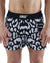 Engage Leopard MMA Hybrid Shorts Black & White