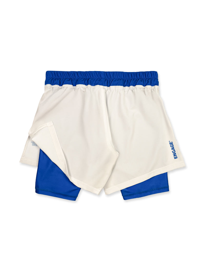 Invictus (Ivory Blue) 2-in-1 Hybrid Shorts
