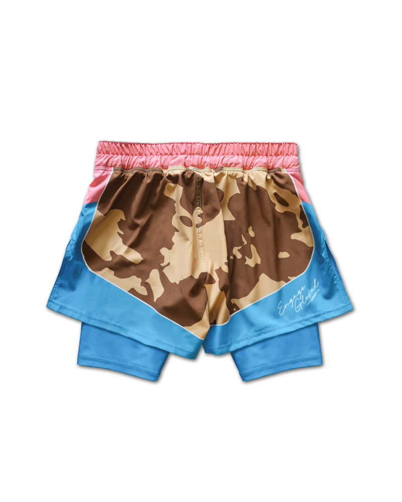 Miami Camo 2-in-1 Hybrid Shorts