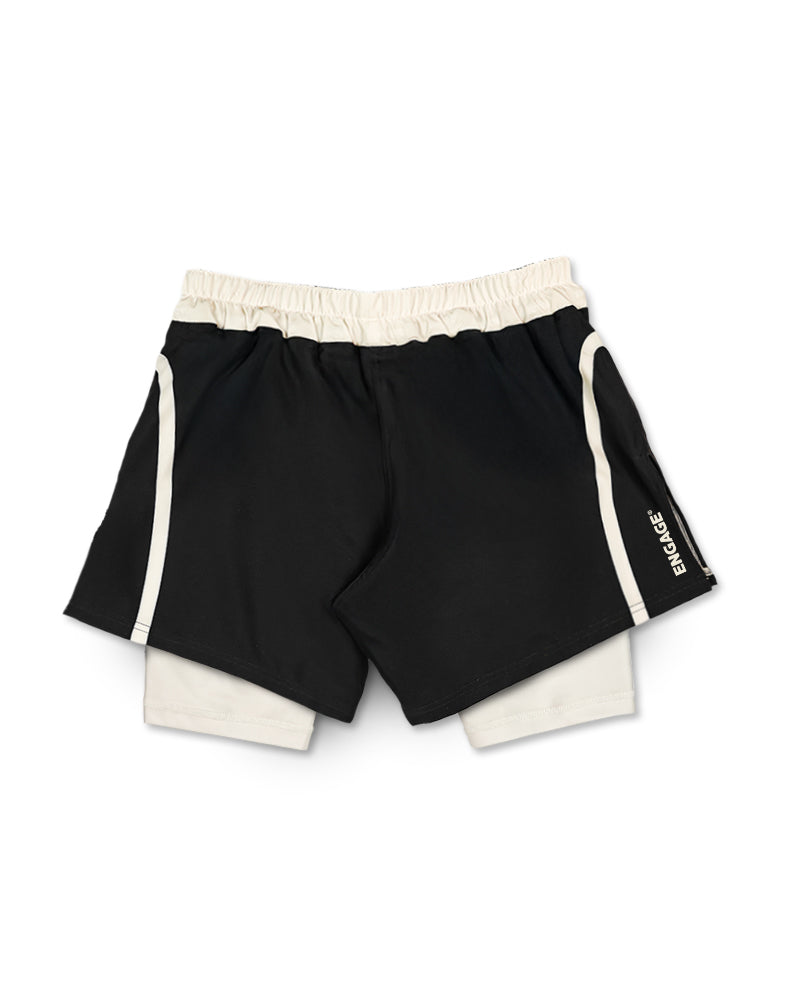 Invictus (Black) 2-in-1 Hybrid Shorts