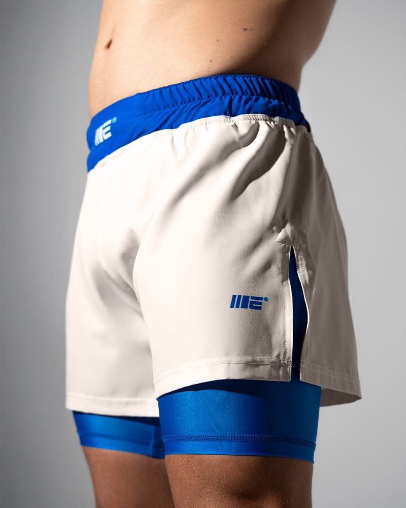 Invictus (Ivory Blue) 2-in-1 Hybrid Shorts