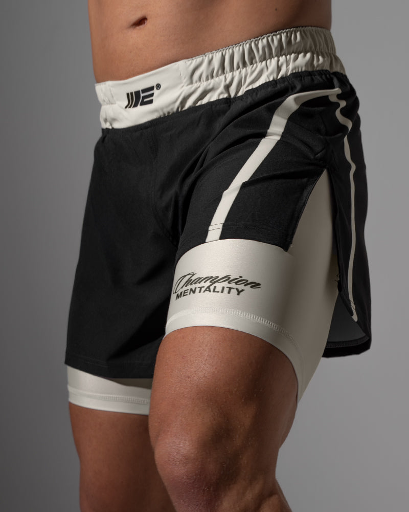 Invictus (Black) 2-in-1 Hybrid Shorts