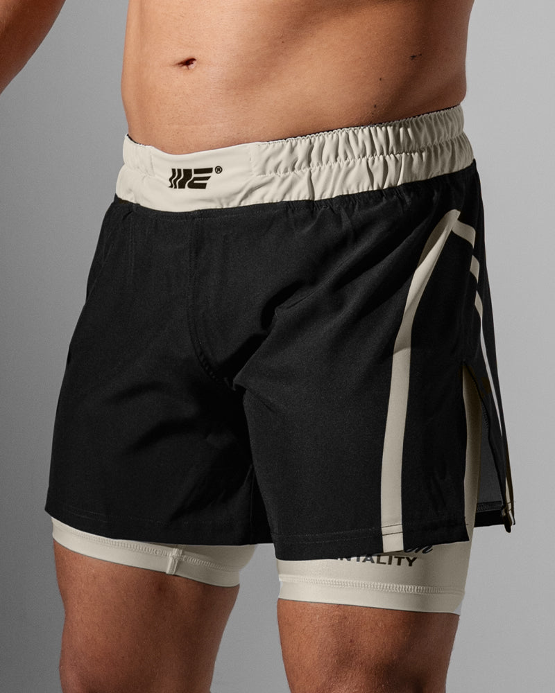 Invictus (Black) 2-in-1 Hybrid Shorts