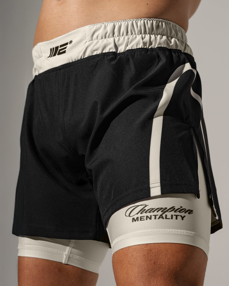Invictus (Black) 2-in-1 Hybrid Shorts