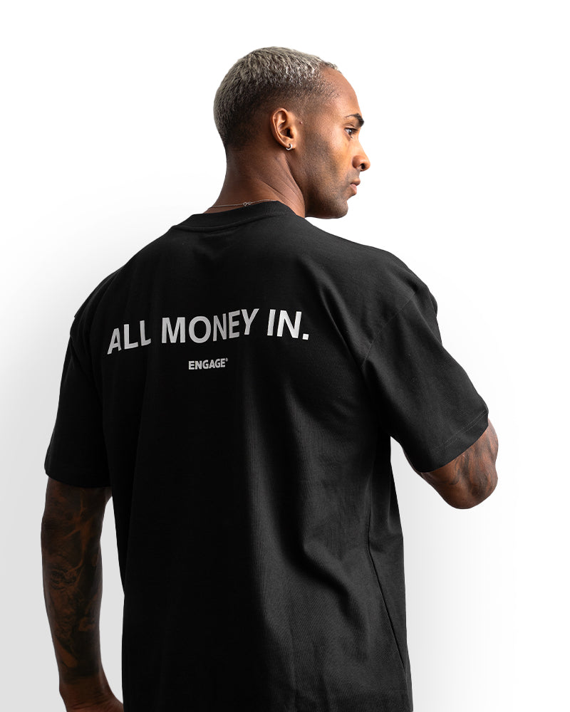 All Money In Oversized T-Shirt (Black)