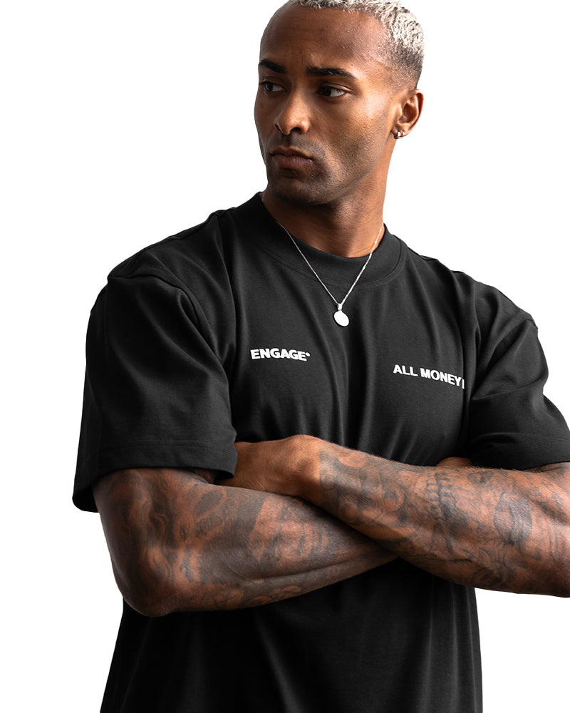 All Money In Oversized T-Shirt (Black)