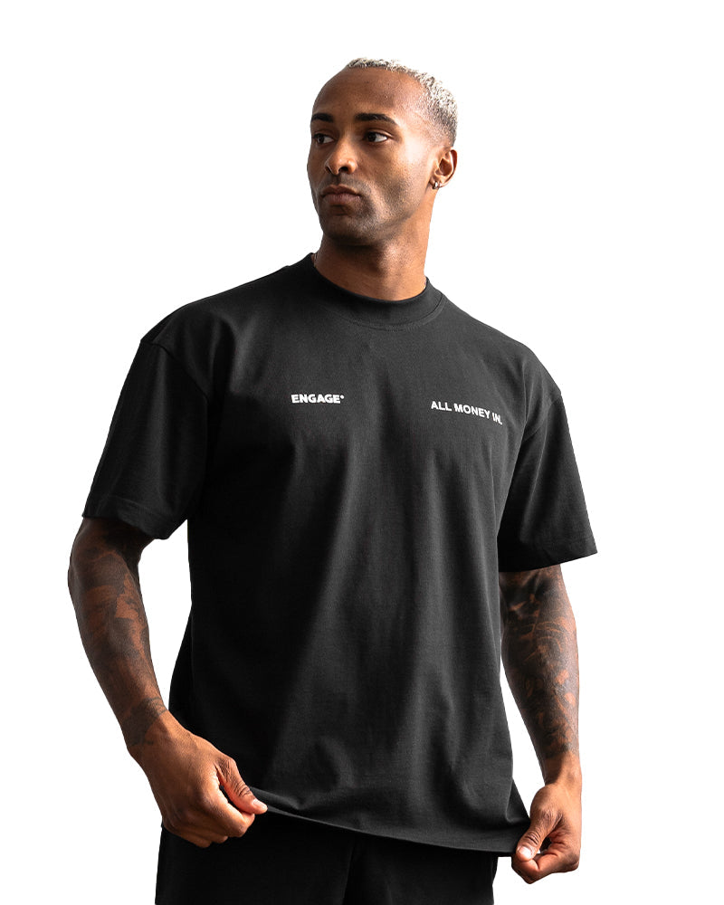 All Money In Oversized T-Shirt (Black)