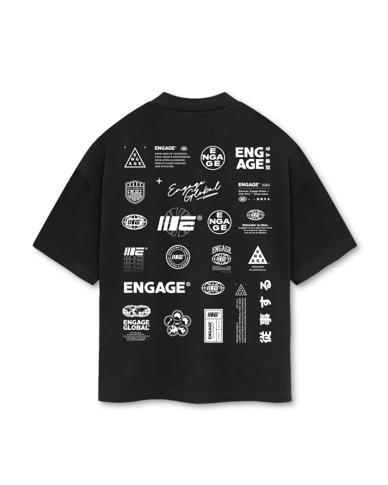 Engage Billboard Oversized T-Shirt (Black)