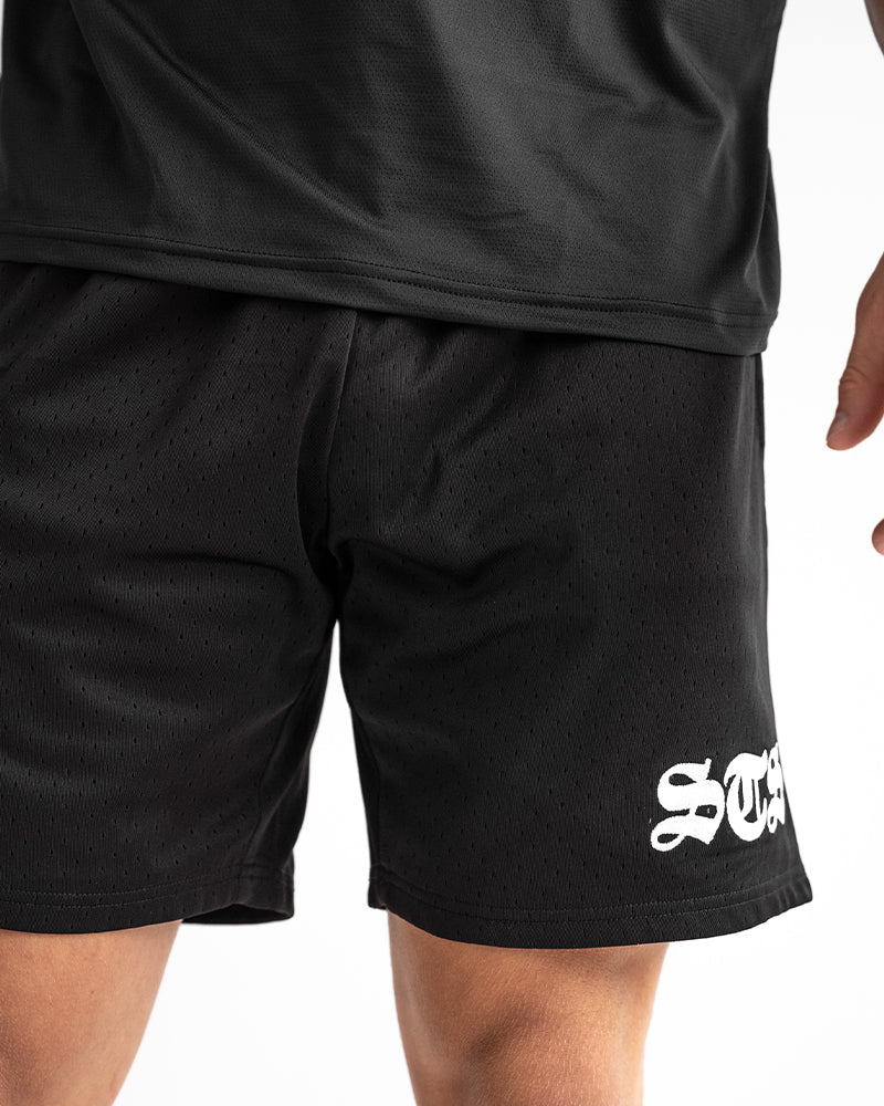 Set The Standard Mesh Shorts (Black)