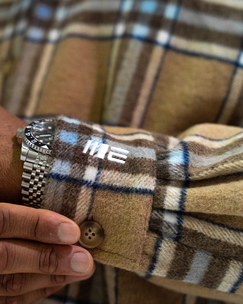 Engage Global Flannel Shirt (Brown/Blue)
