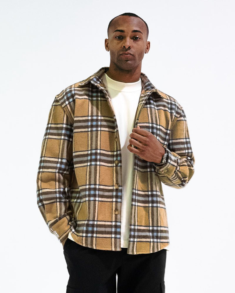 Engage Global Flannel Shirt (Brown/Blue)