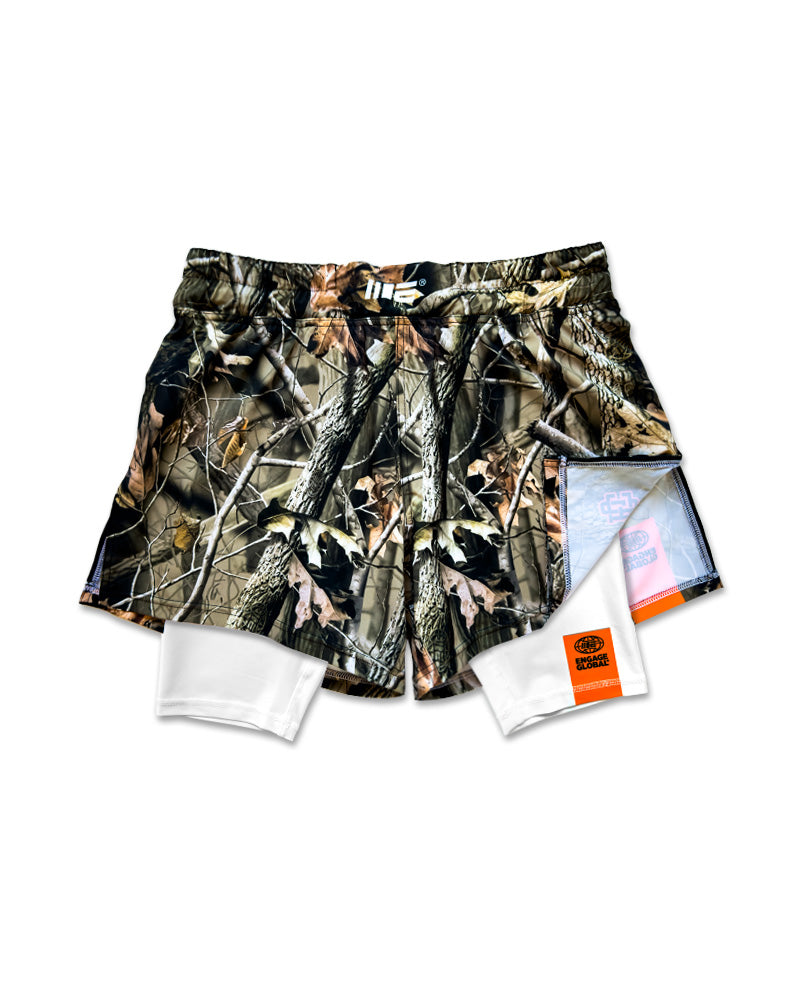Real Camo 2-in-1 Fight Shorts