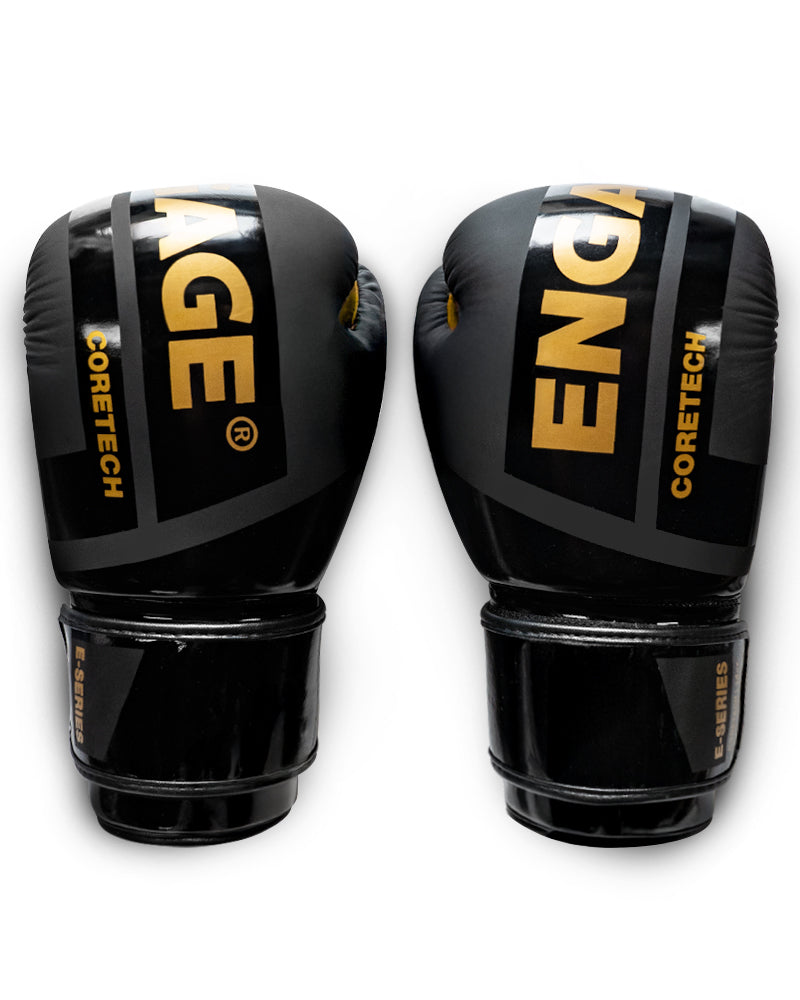 Engage E-Series Boxing Gloves (Black/Gold)