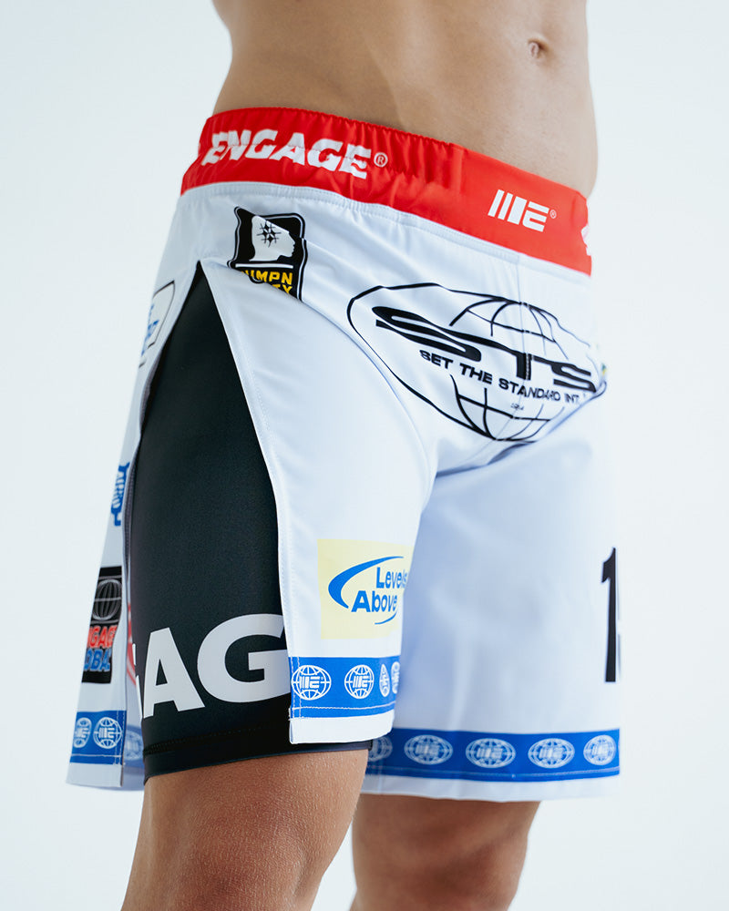 Racer (White) 2-in-1 Gladiator Shorts