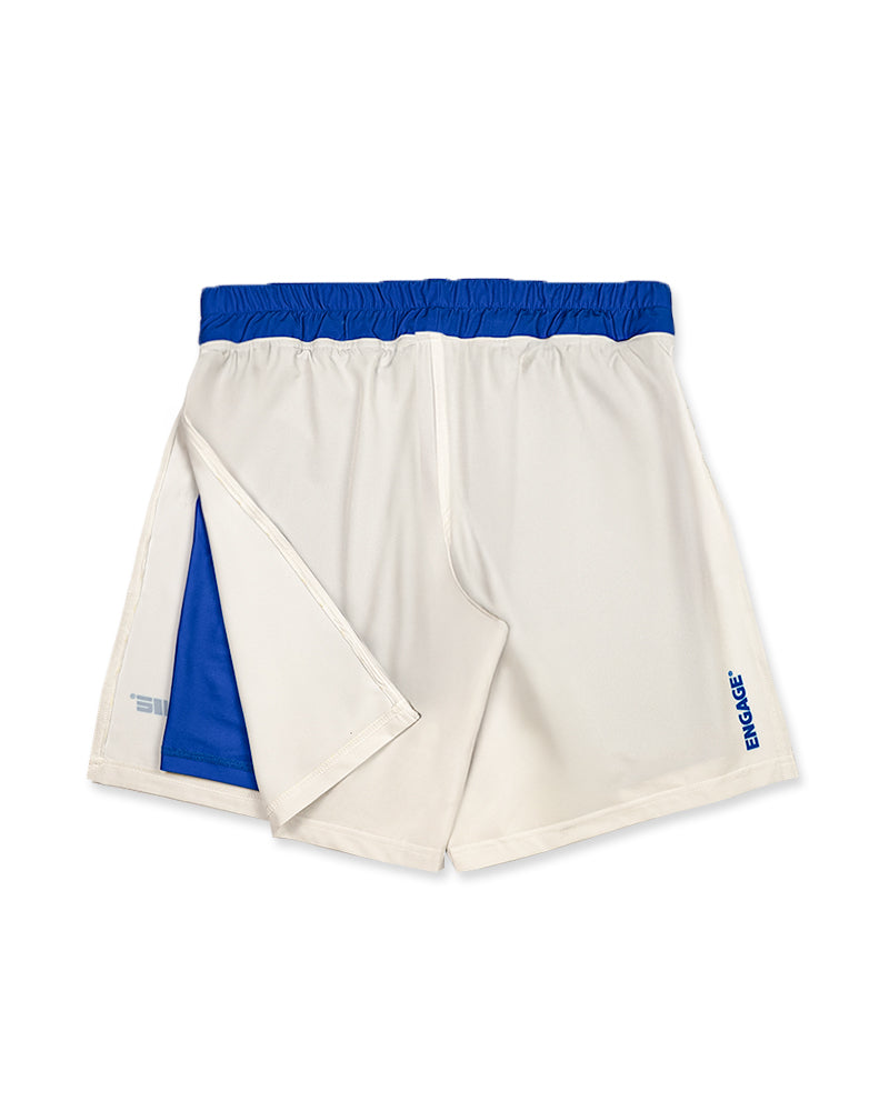 Invictus (Ivory Blue) 2-in-1 Gladiator Shorts