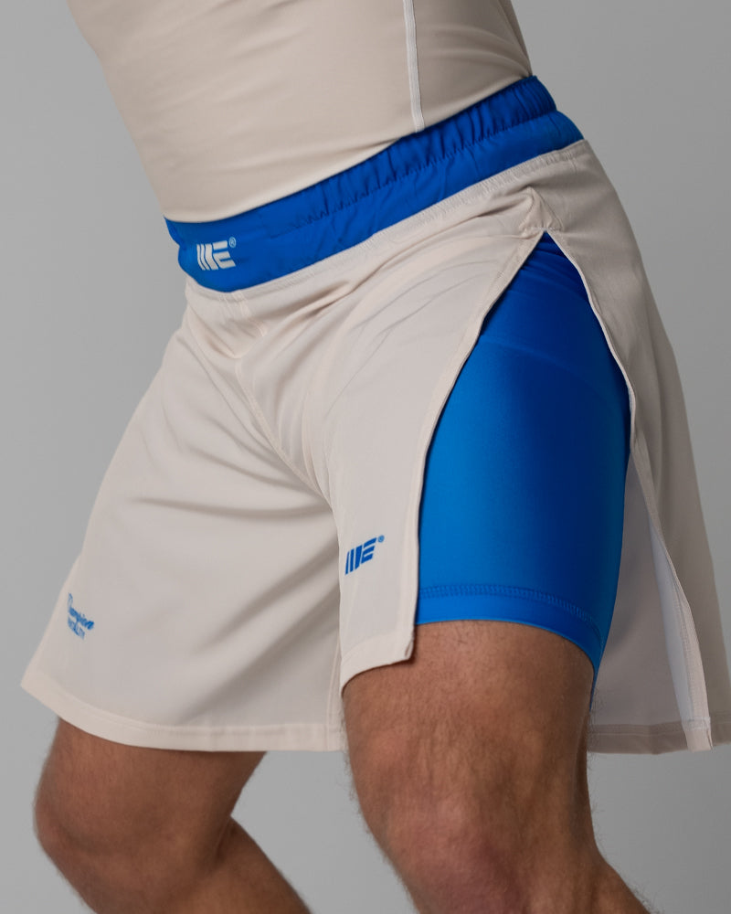 Invictus (Ivory Blue) 2-in-1 Gladiator Shorts