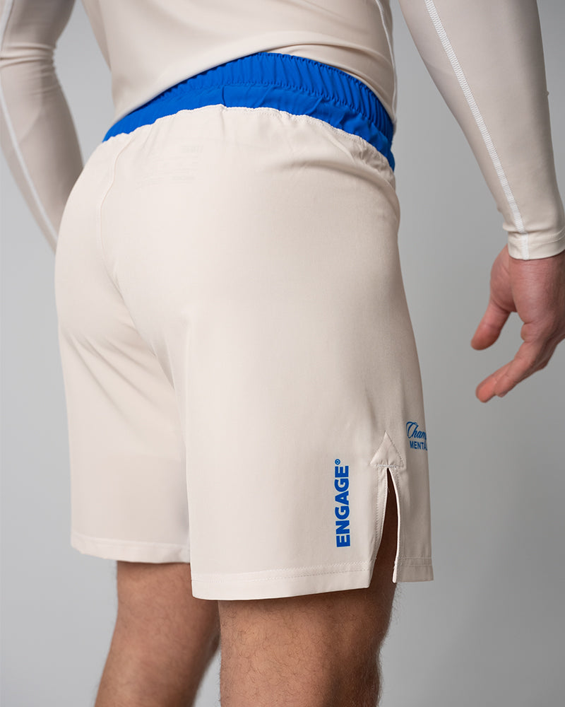 Invictus (Ivory Blue) MMA Grappling Shorts