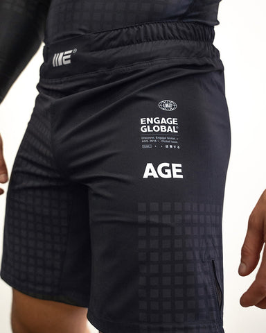 Grid Tech (Black) MMA Grappling Shorts