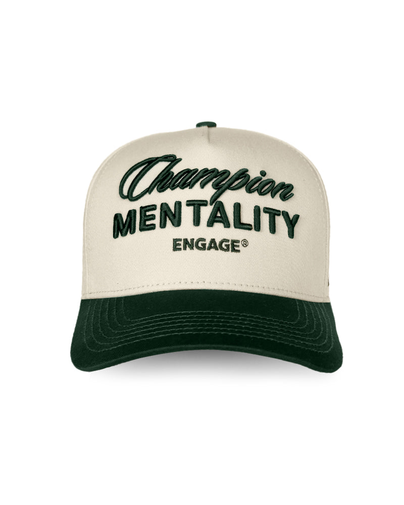 Engage Champion Mentality Snapback Hat (Off-White)