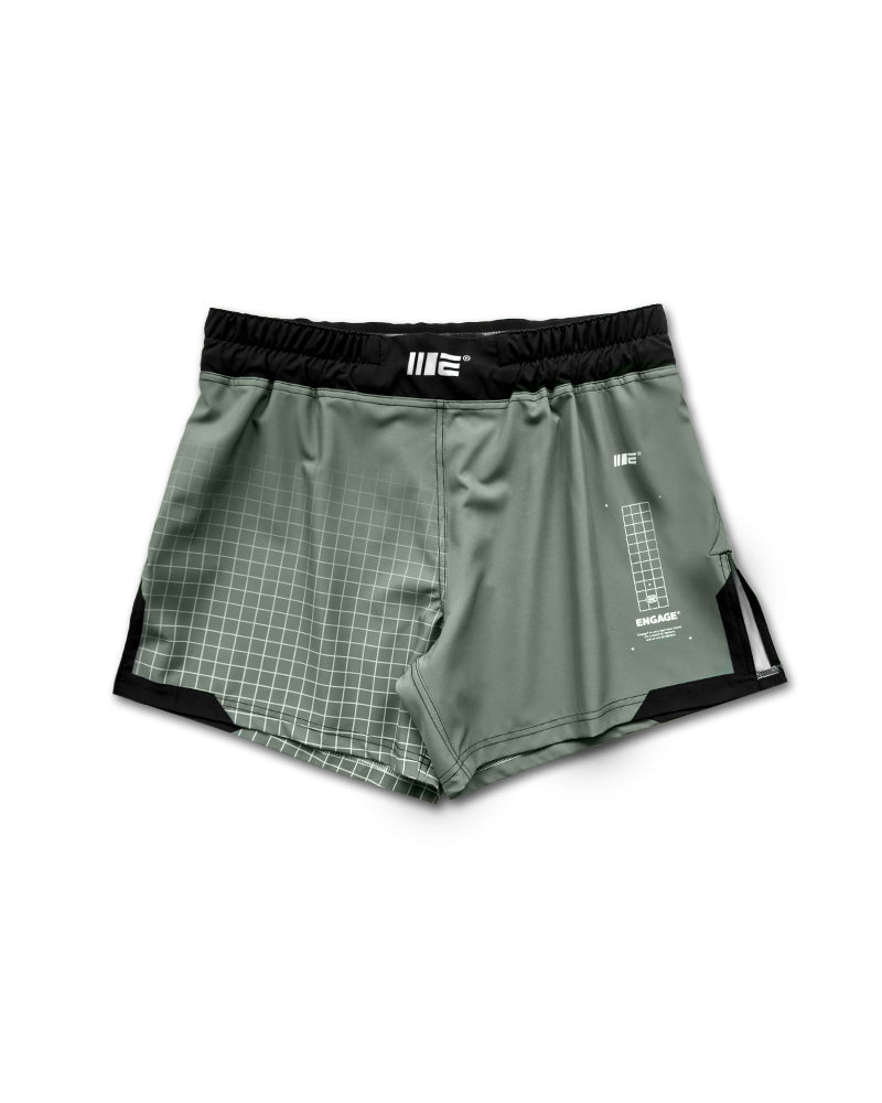 Olive Graph MMA Hybrid Shorts