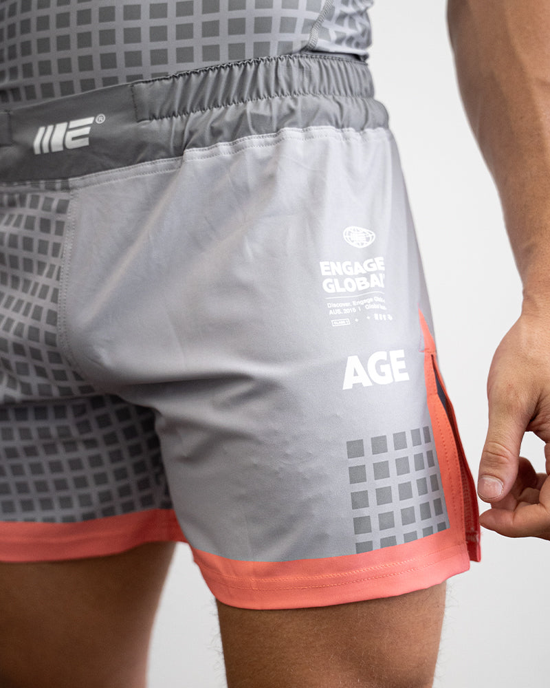 Grid Tech (Grey) MMA Hybrid Shorts