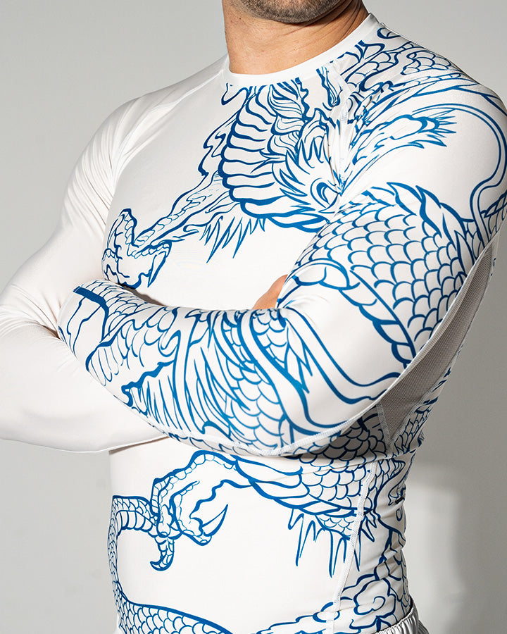 Blue Dragon Long Sleeve Rash Guard