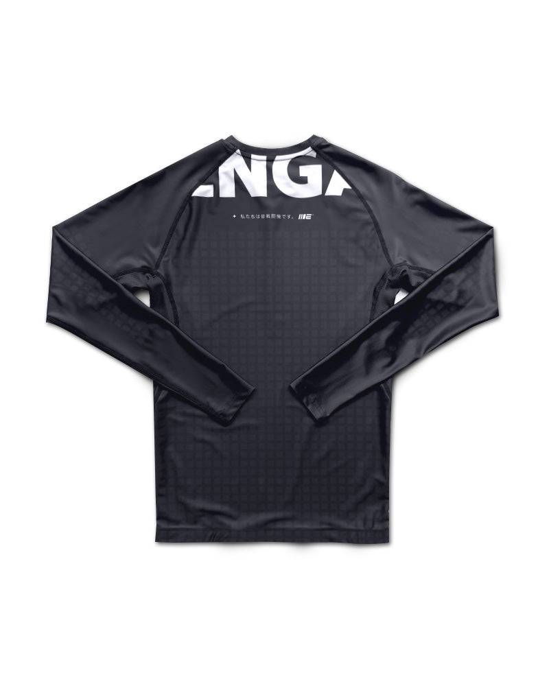 Grid Tech (Black) Long Sleeve Rash Guard