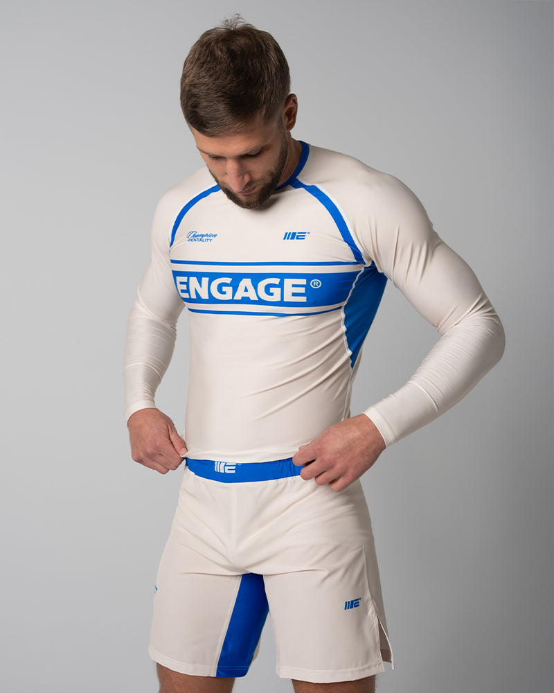 Invictus (Ivory Blue) Long Sleeve Rash Guard