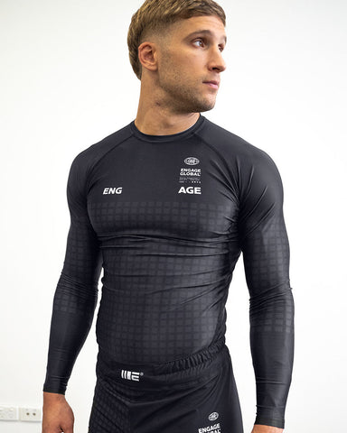 Grid Tech (Black) Long Sleeve Rash Guard