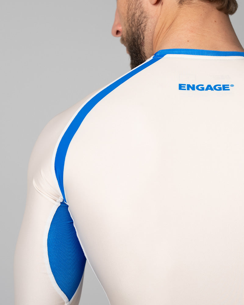 Invictus (Ivory Blue) Long Sleeve Rash Guard