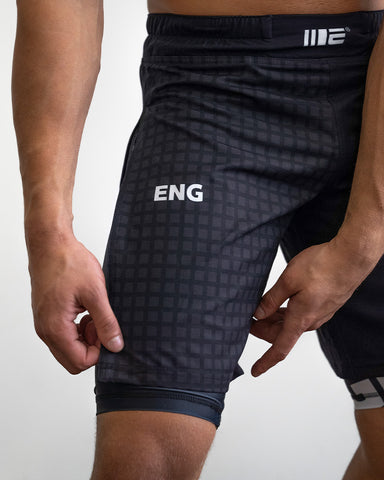 Grid Tech (Black) 2-in-1 Gladiator Shorts