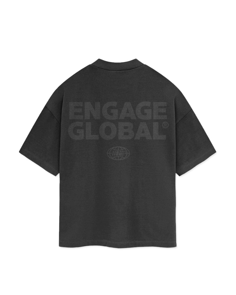 Engage Global &#39;Black Out&#39; Oversized T-Shirt
