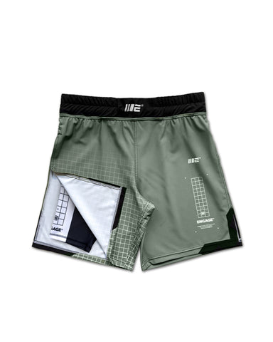 Olive Graph (Olive) 2-in-1 Gladiator Shorts