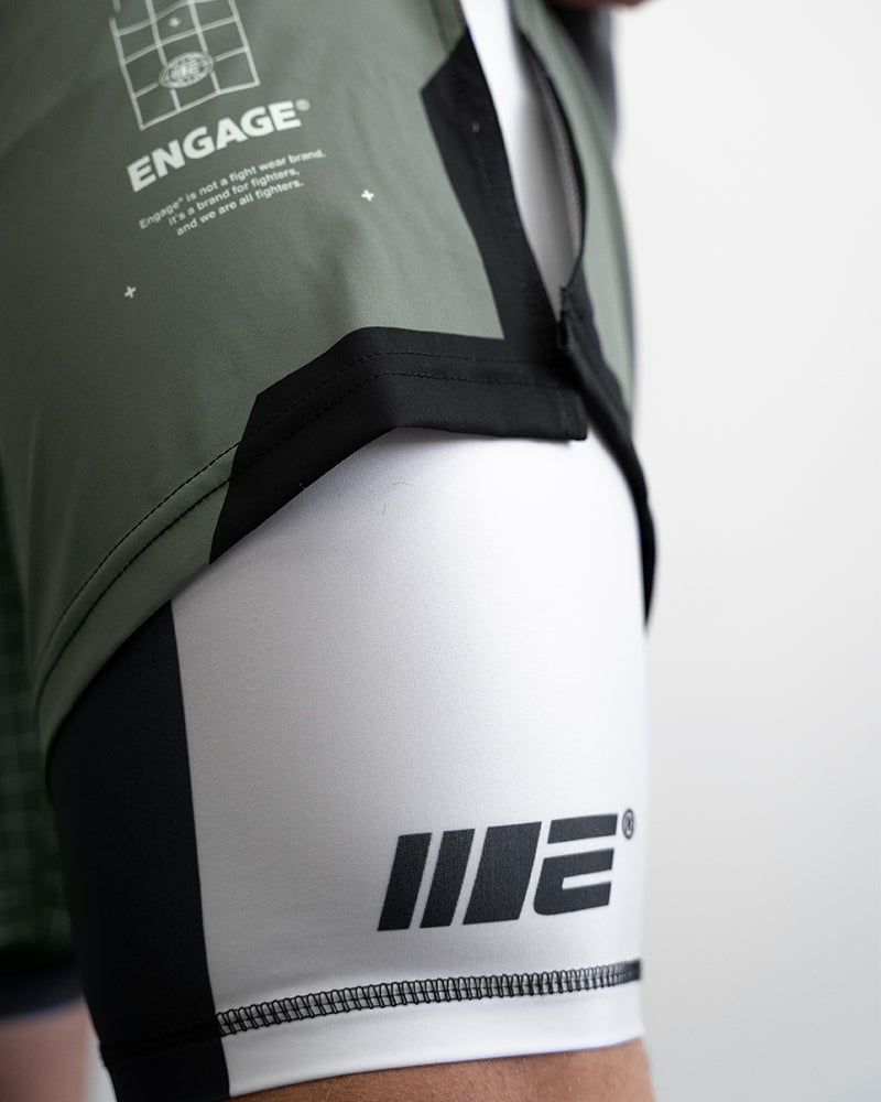 Olive Graph (Olive) 2-in-1 Gladiator Shorts