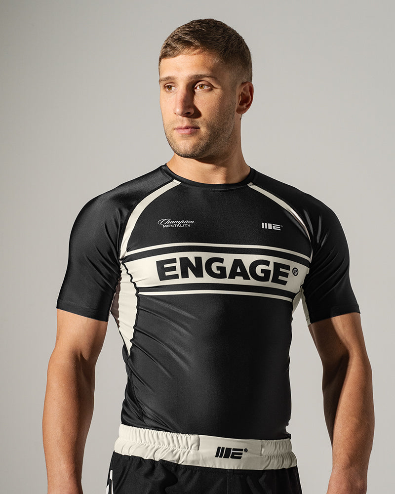 Invictus (Black) Short Sleeve Rash Guard