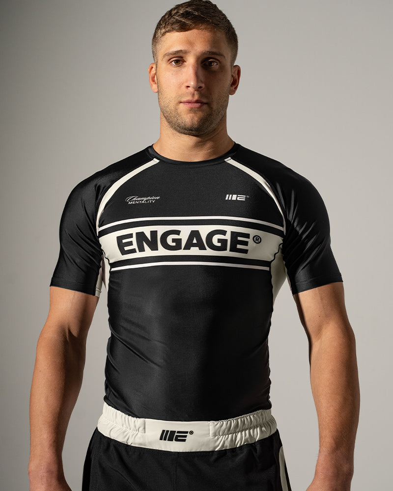 Invictus (Black) Short Sleeve Rash Guard