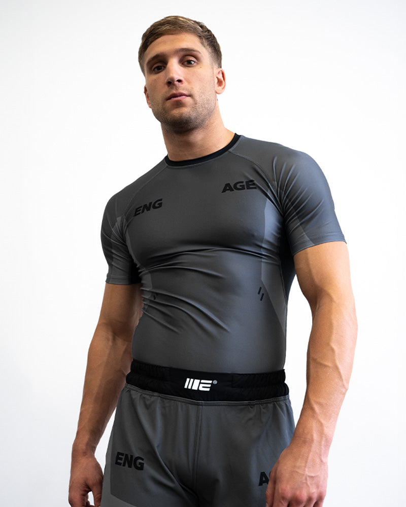 Engage Iron Grey Short Sleeve Rash Guard