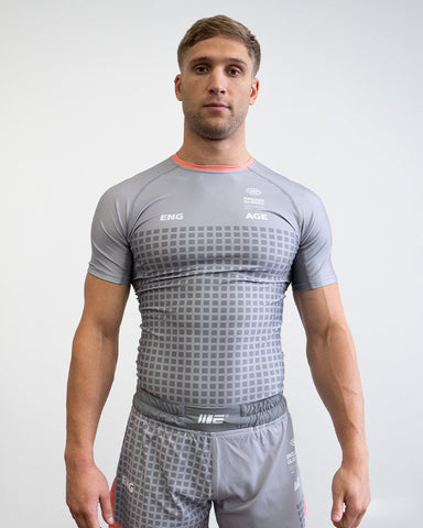 Grid Tech (Grey) Short Sleeve Rash Guard