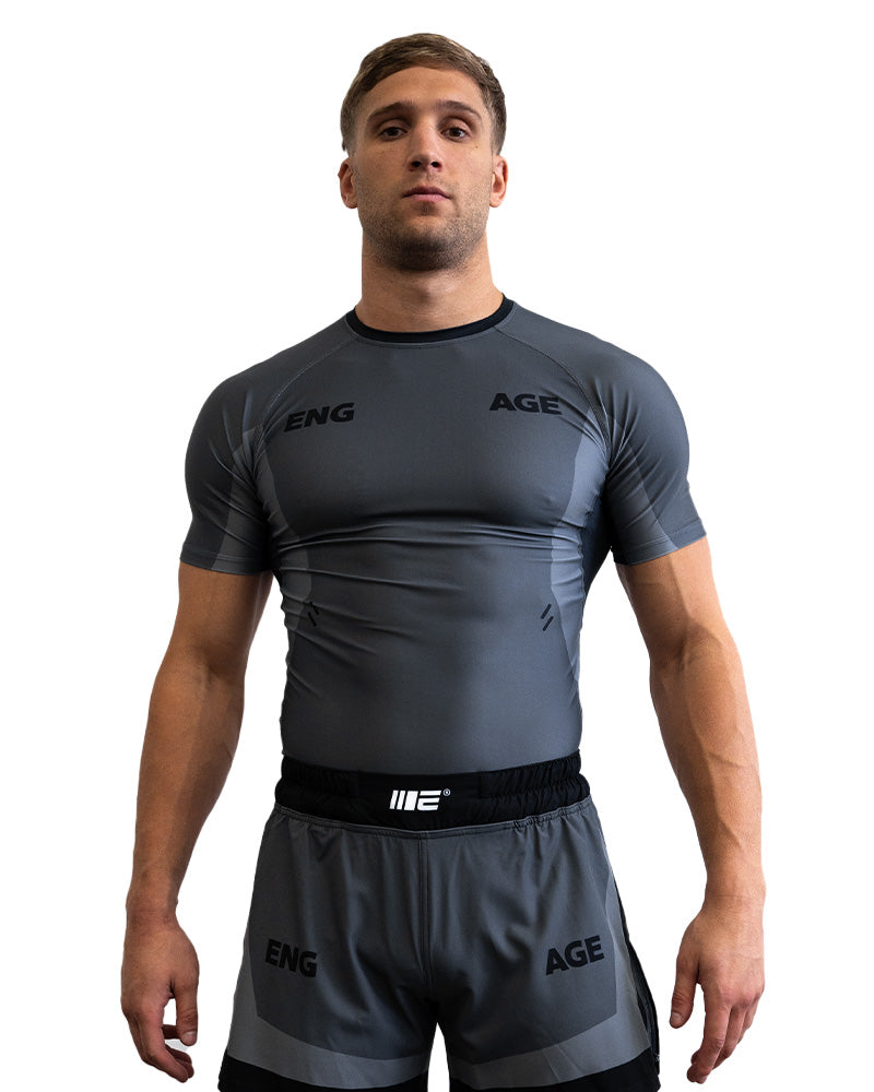 Engage Iron Grey Short Sleeve Rash Guard