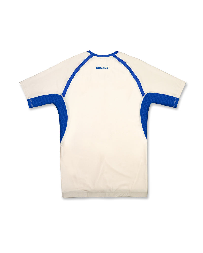 Invictus (Ivory Blue) Short Sleeve Rash Guard