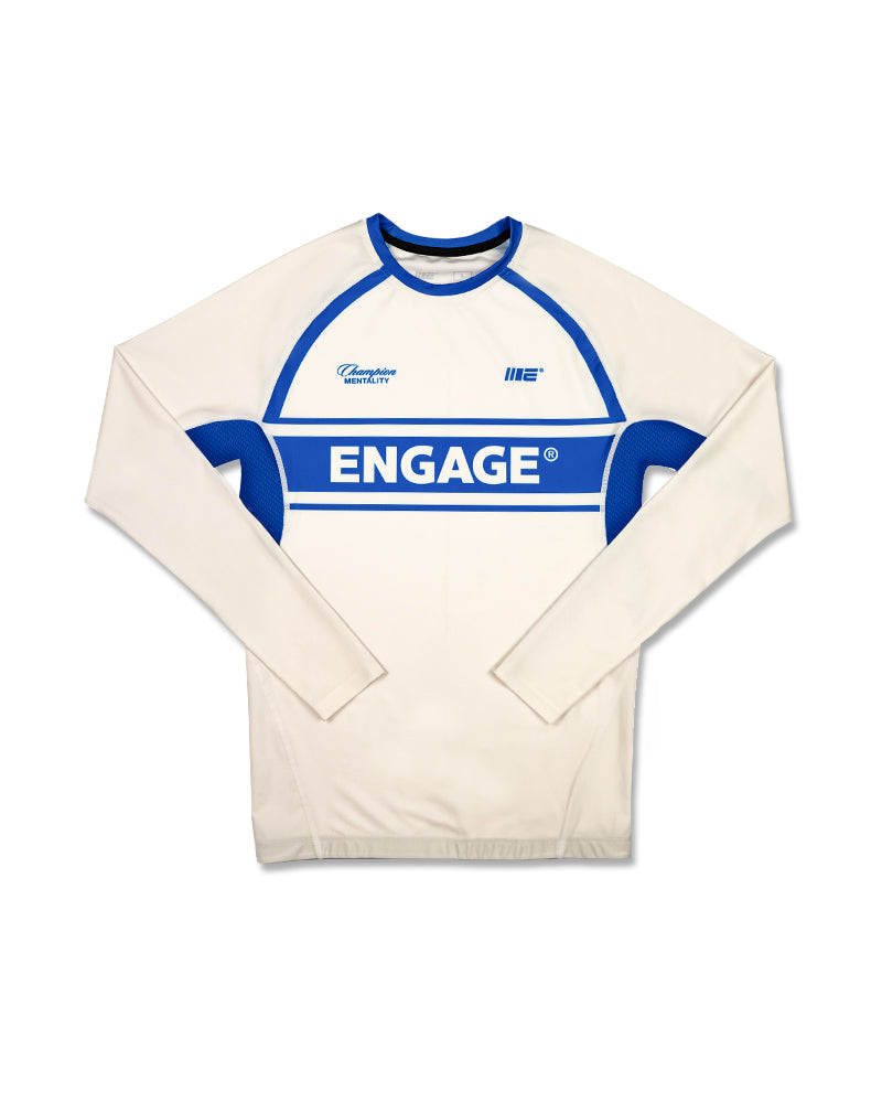 Invictus (Ivory Blue) Long Sleeve Rash Guard