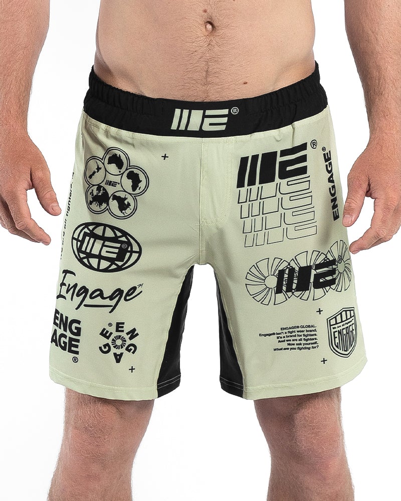 Engage Billboard MMA Grappling Shorts - Sand