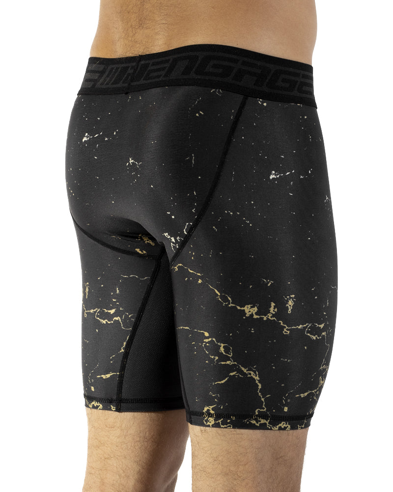 Gold on sale compression shorts
