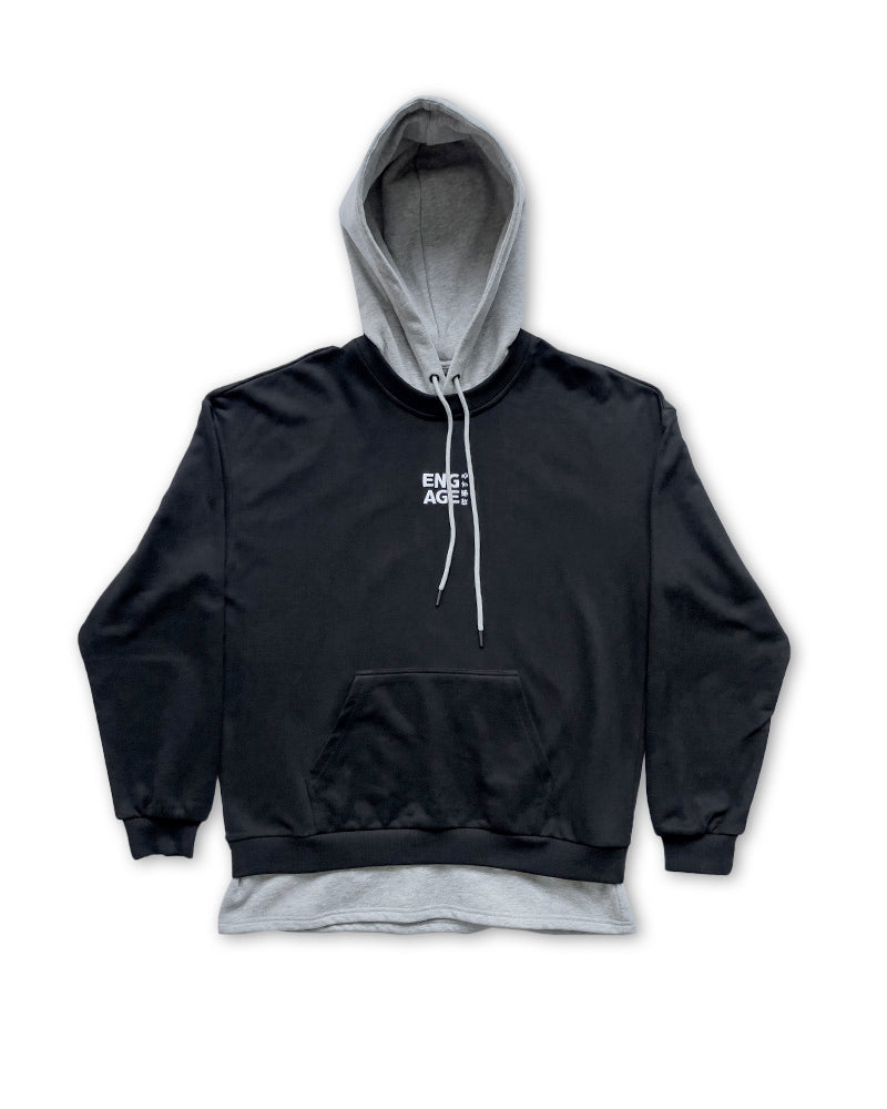 Engage Under-Hood Crewneck (Heather Grey)