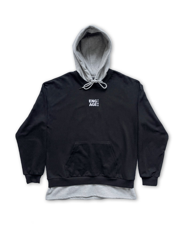 Engage Under-Hood Crewneck (Heather Grey)