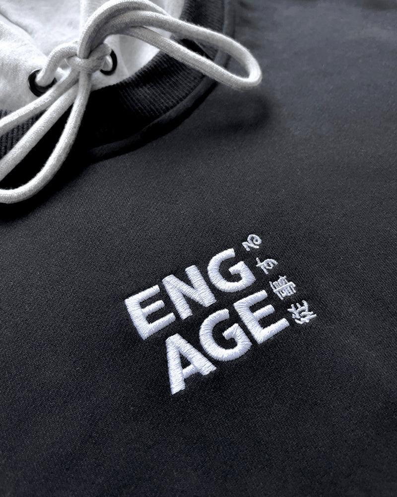 Engage Under-Hood Crewneck (Heather Grey)
