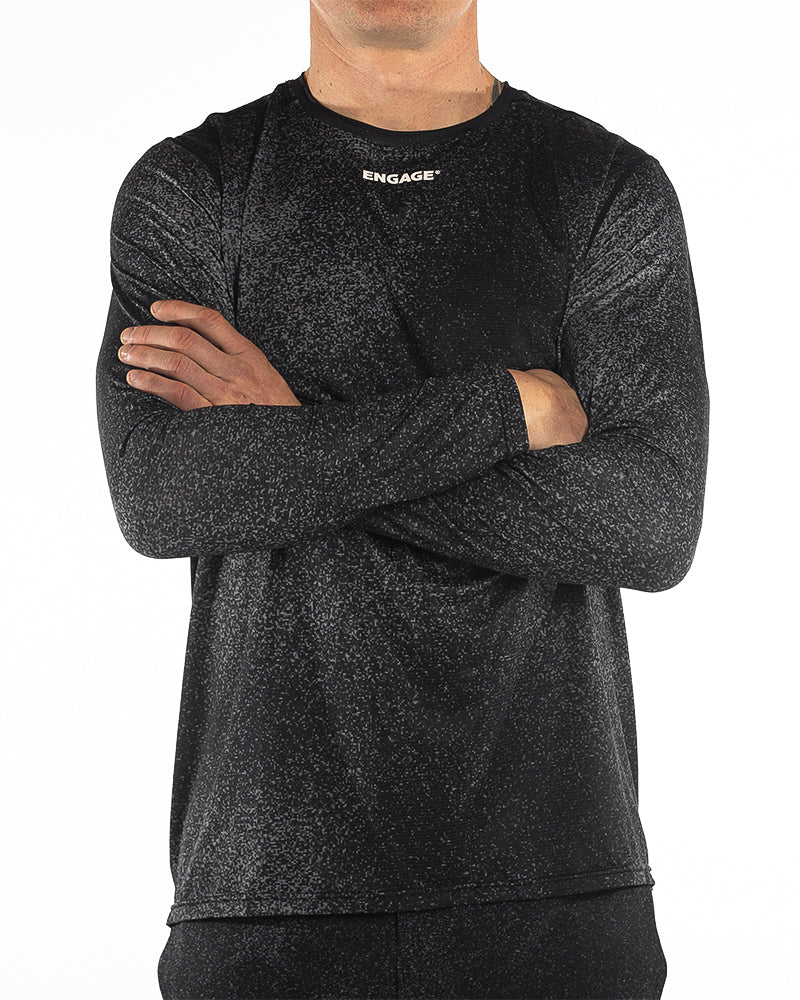 Engage Core Training Long Sleeve Tee (Asphalt)