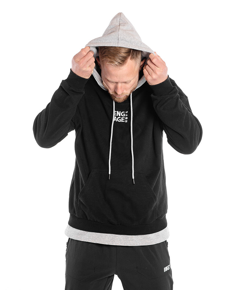 Engage Under-Hood Crewneck (Heather Grey)