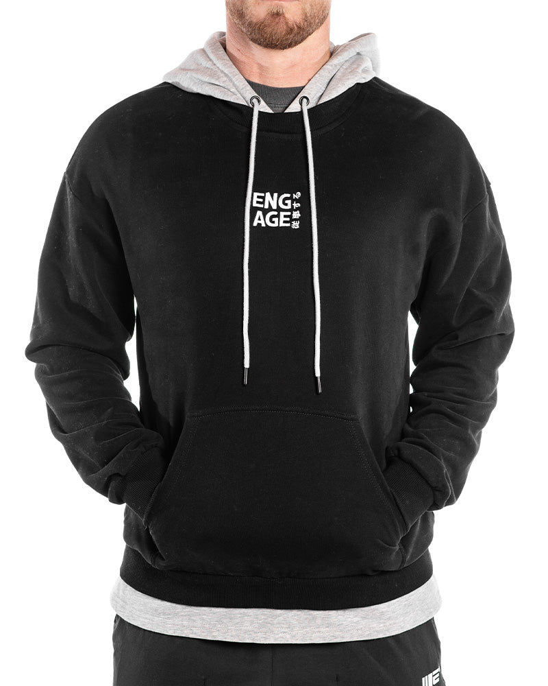 Engage Under-Hood Crewneck (Heather Grey)