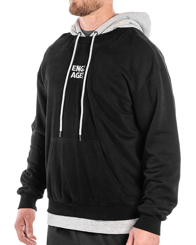 Engage Under-Hood Crewneck (Heather Grey)